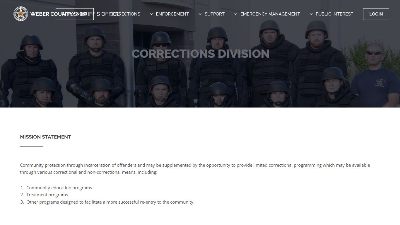 Weber County Sheriff - Corrections